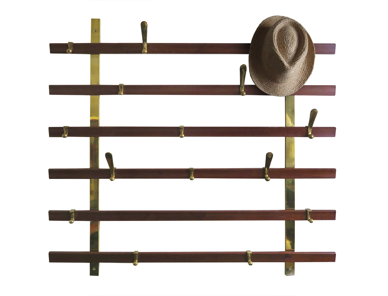 Jules Wabbes Wenge Coat Rack 1960