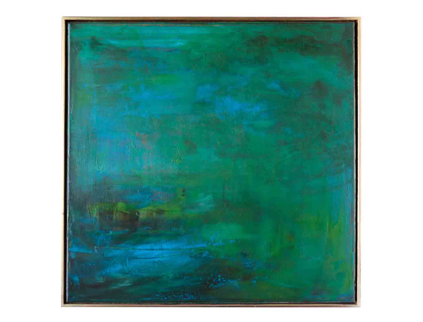 Sei Watanabe Small Green Painting