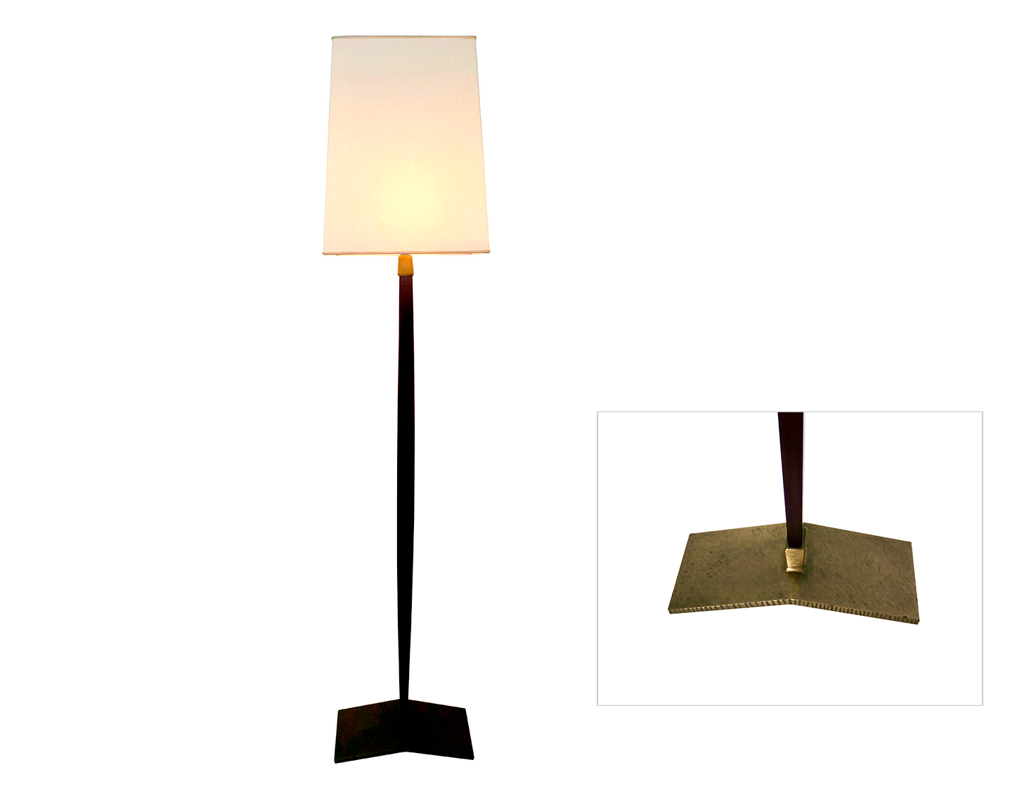 Bronze-and-Mahogany-Floor-Lamps